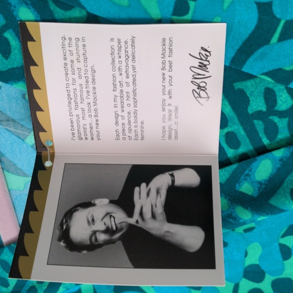 Blue & Green Patterned Designer Dress (NWT!) - Picture 6 of 8